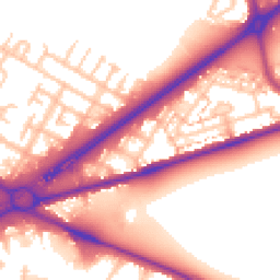Daytime road noise heatmap for TW13 6HP