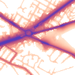 Daytime road noise heatmap for TW13 6JA