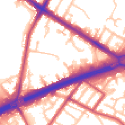 Daytime road noise heatmap for TW13 6JL