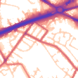 Daytime road noise heatmap for TW13 6NP
