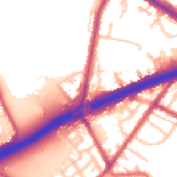 Daytime road noise heatmap for TW13 6QH