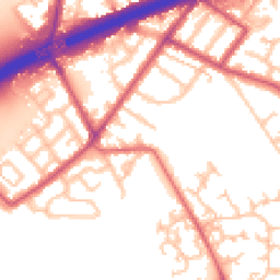 Daytime road noise heatmap for TW13 6TJ