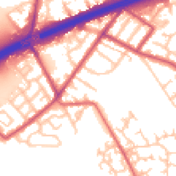 Daytime road noise heatmap for TW13 6TQ