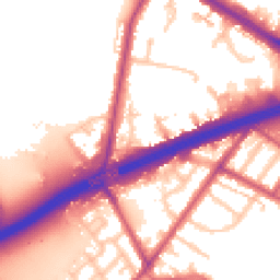 Daytime road noise heatmap for TW13 6YE