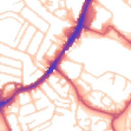 Daytime road noise heatmap for TW13 7AU