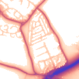 Daytime road noise heatmap for TW13 7BJ