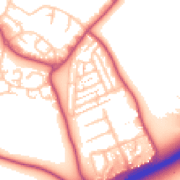 Daytime road noise heatmap for TW13 7DA