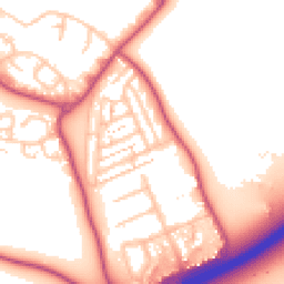 Daytime road noise heatmap for TW13 7DB
