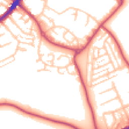 Daytime road noise heatmap for TW13 7DN