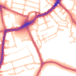 Daytime road noise heatmap for TW13 7JE