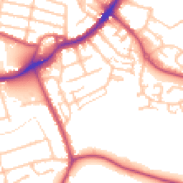 Daytime road noise heatmap for TW13 7JH