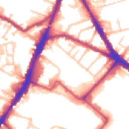 Daytime road noise heatmap for TW13 7NF