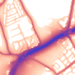Daytime road noise heatmap for TW13 7NW