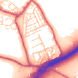 Daytime road noise heatmap for TW13 7PF