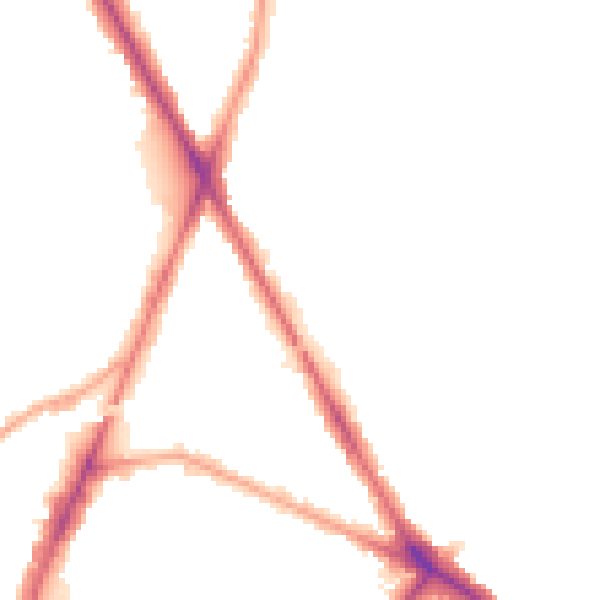Night-time road noise heatmap for TW14 0AD
