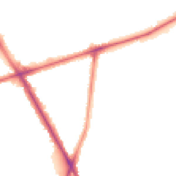 Night-time road noise heatmap for TW14 0BL