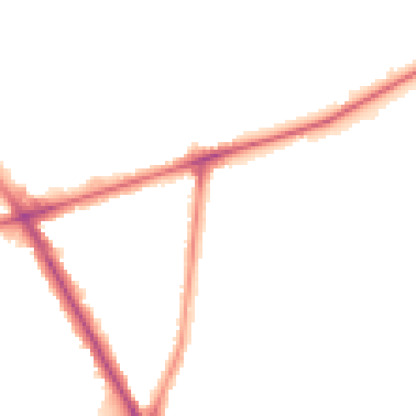 Night-time road noise heatmap for TW14 0BW