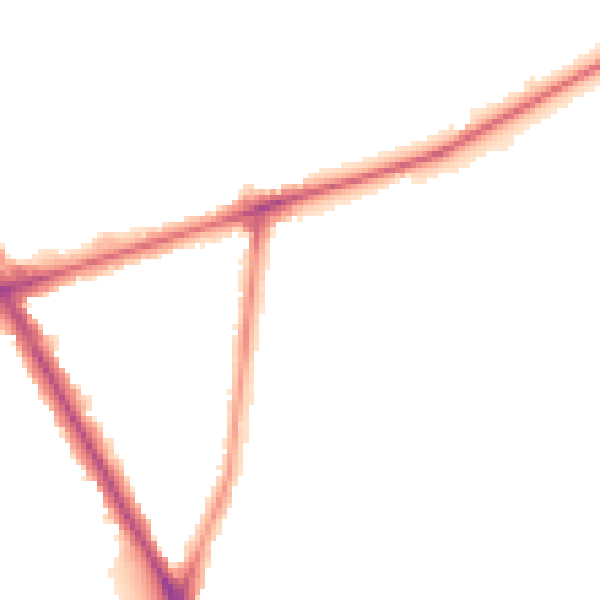 Night-time road noise heatmap for TW14 0EY