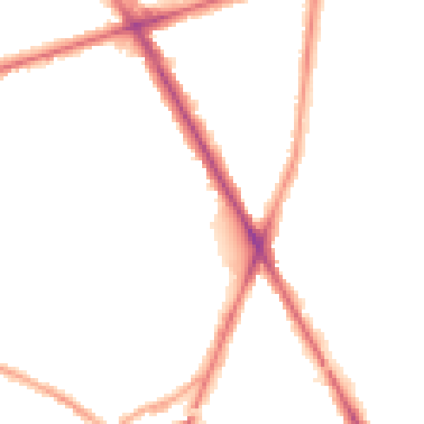 Night-time road noise heatmap for TW14 0JA