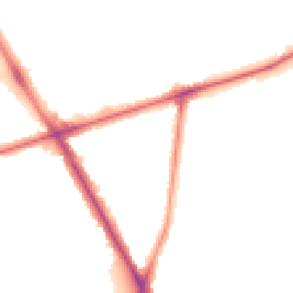 Night-time road noise heatmap for TW14 0JN