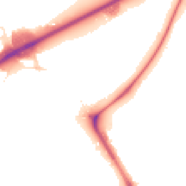 Night-time road noise heatmap for TW14 0ND