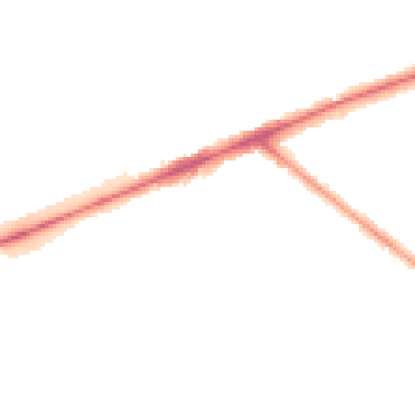 Night-time road noise heatmap for TW14 8AF