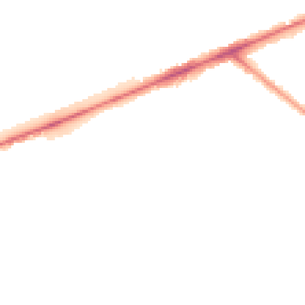 Night-time road noise heatmap for TW14 8AH