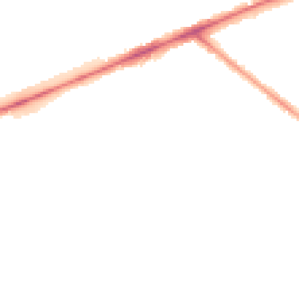 Night-time road noise heatmap for TW14 8AL