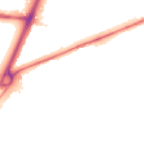 Night-time road noise heatmap for TW14 8EN