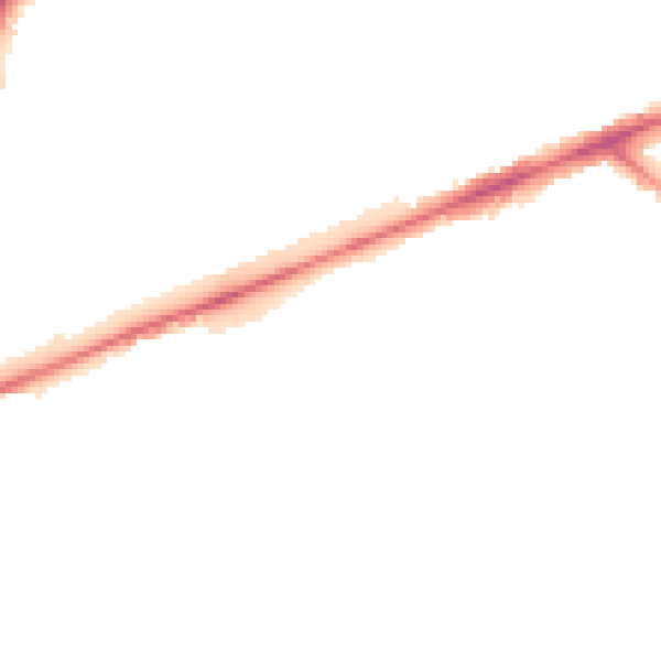 Night-time road noise heatmap for TW14 8EY