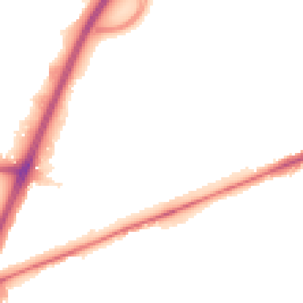 Night-time road noise heatmap for TW14 8JH