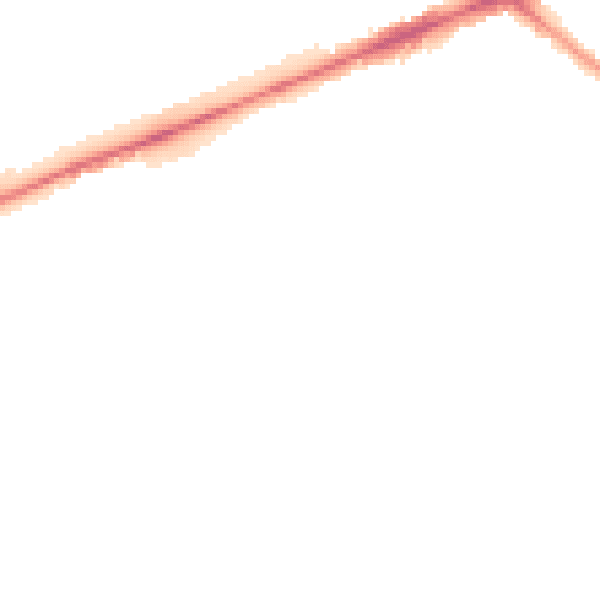 Night-time road noise heatmap for TW14 8SW