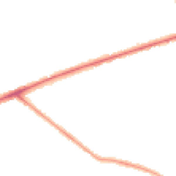 Night-time road noise heatmap for TW14 9JE
