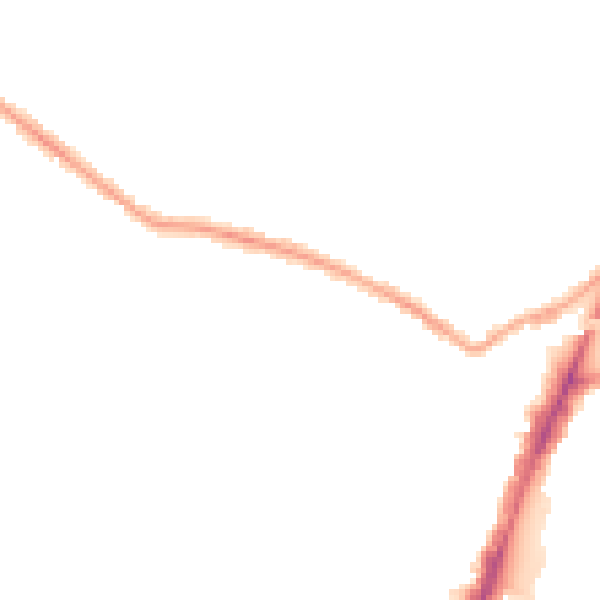 Night-time road noise heatmap for TW14 9NN