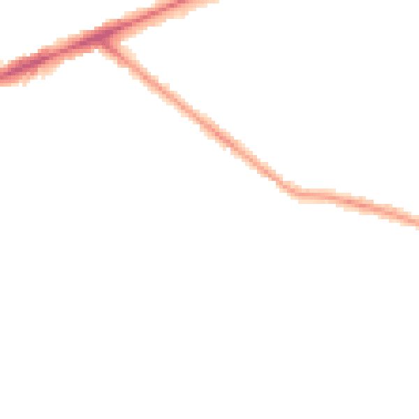 Night-time road noise heatmap for TW14 9PG