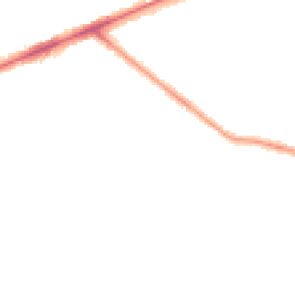 Night-time road noise heatmap for TW14 9RR