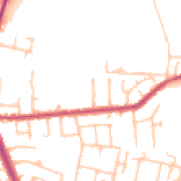 Daytime road noise heatmap for TW15 1AE