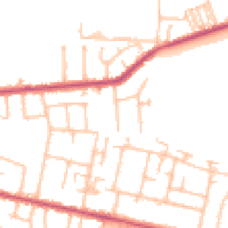Daytime road noise heatmap for TW15 1AJ