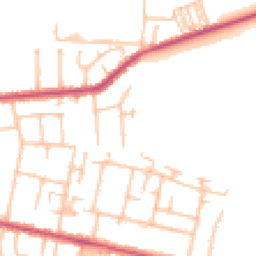 Daytime road noise heatmap for TW15 1AP