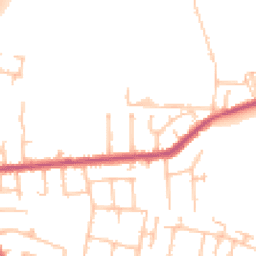 Daytime road noise heatmap for TW15 1AQ