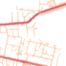 Daytime road noise heatmap for TW15 1AW