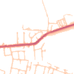 Daytime road noise heatmap for TW15 1BD