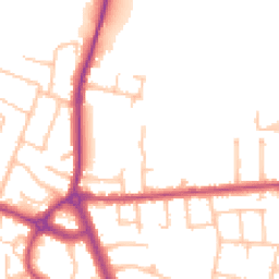 Daytime road noise heatmap for TW15 1BX