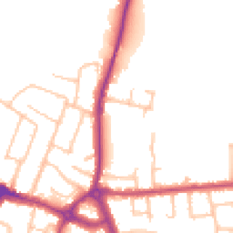 Daytime road noise heatmap for TW15 1BY