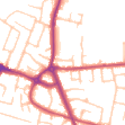 Daytime road noise heatmap for TW15 1DG
