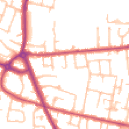 Daytime road noise heatmap for TW15 1DR