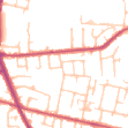 Daytime road noise heatmap for TW15 1DX