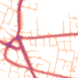 Daytime road noise heatmap for TW15 1DZ