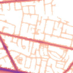 Daytime road noise heatmap for TW15 1HZ