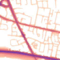 Daytime road noise heatmap for TW15 1LD